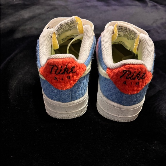 practically brand new NIKE multi-colored “hemp” air force one SNEAKERS size 4Y - Picture 6 of 10